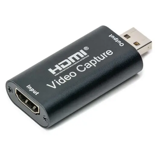 Fusion video signāla pārveidotājs no HDMI uz USB (attēlu uzņemšana) melns