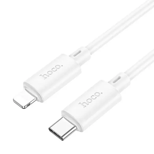 Hoco X88 datu pārraides un uzlādes vads | USB-C uz Lightning | PD | 20W | 1m | balts
