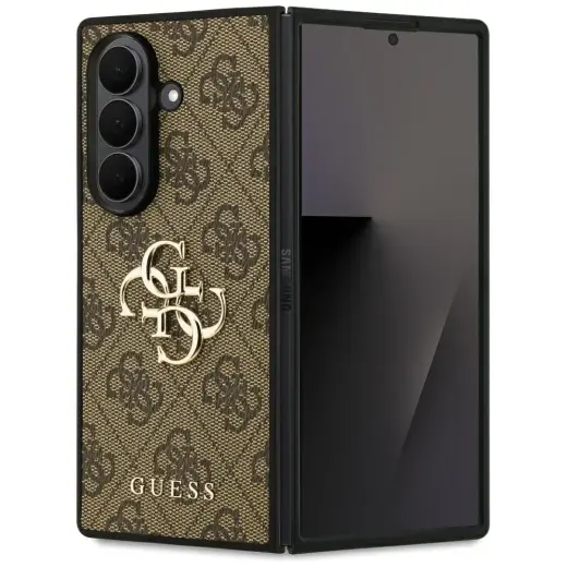 Case Guess Big 4G Logo Classic Logo for Samsung Galaxy Z Fold7 brown