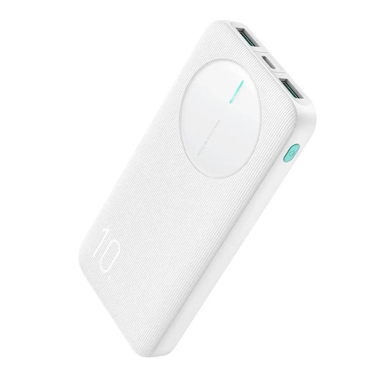 Joyroom JR-PBF12 ārējais akumulators (powerbank) | 10000 mAh | 12W | USB-A, USB-C | balts