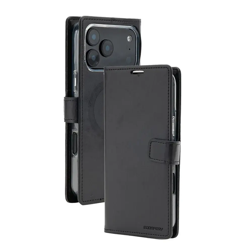 Mercury BlueMoon Diary чехол с поддержкой MagSafe для телефона iPhone 17 Pro Max | iPhone 18 Pro Max чёрный