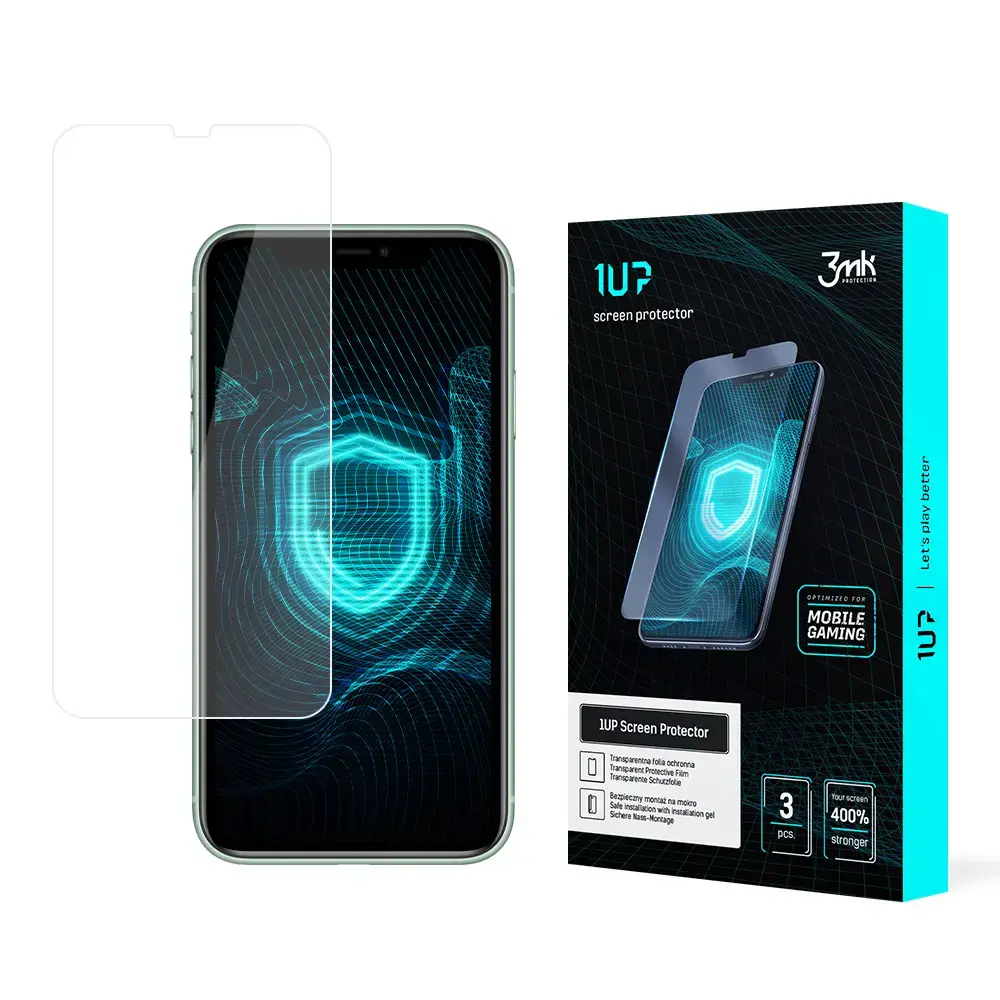 3mk 1UP aizsargplēve telefona ekrānam iPhone 11 (3 gab.)