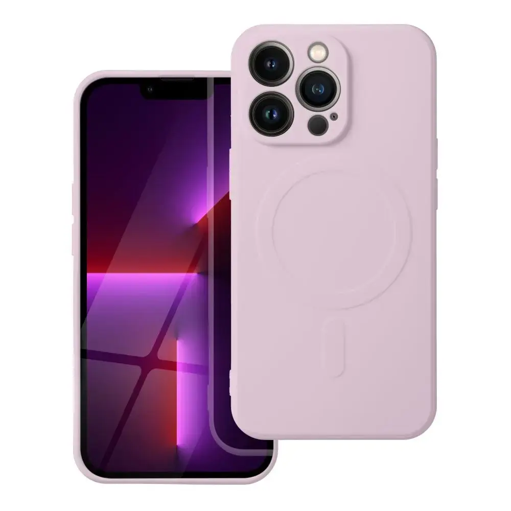Silicone Mag telefono dėklas su MagSafe palaikymu iPhone 17 Pro | iPhone 18 Pro rožinis