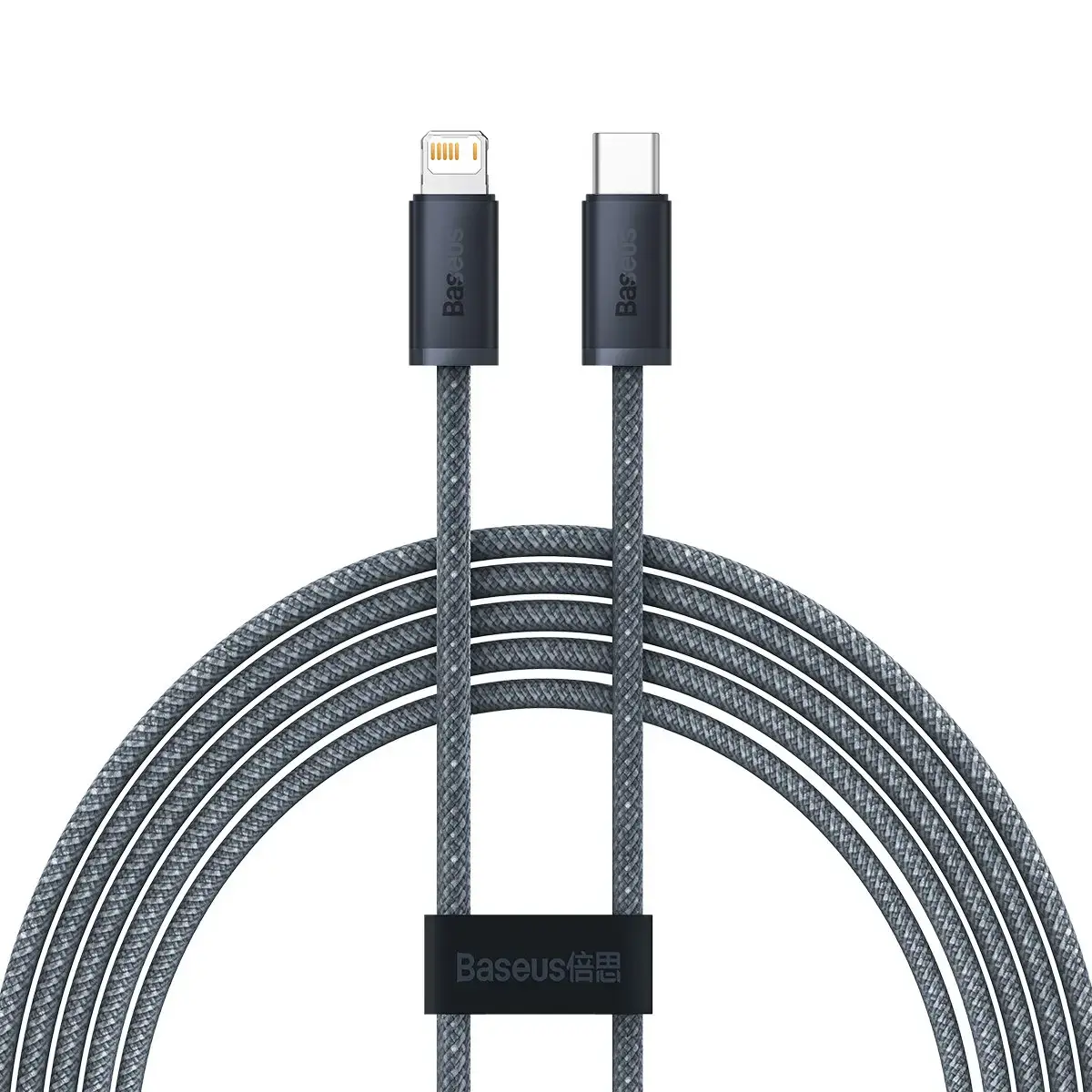 Baseus CALD000116 datu pārraides un uzlādes vads | USB-C uz Lightning | 20W | 2m | pelēks