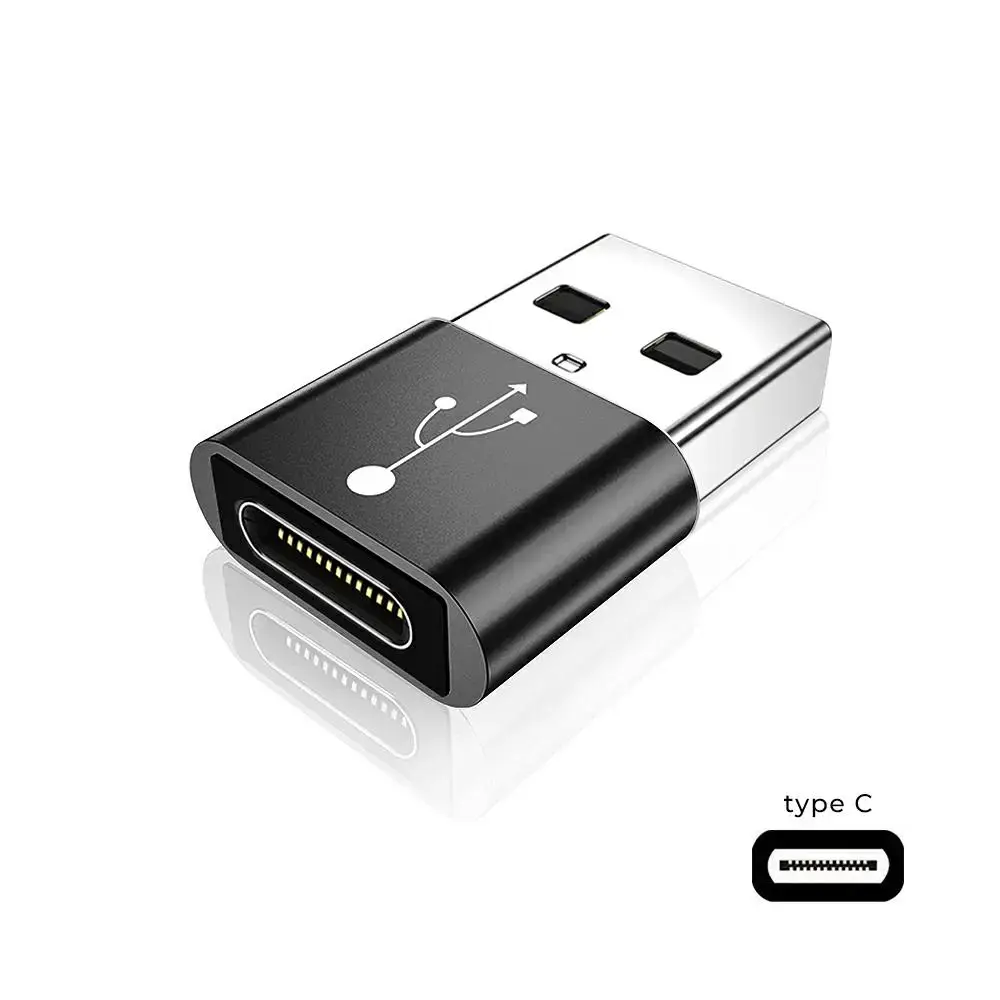 Fusion Accessories OTG adapteris | USB-A uz USB-C | melns