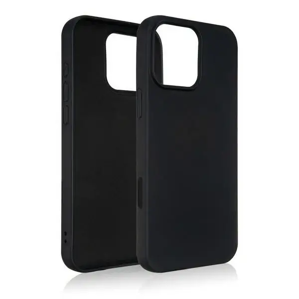 Beline Silicone telefono dėklas iPhone 16 Pro Max juodas