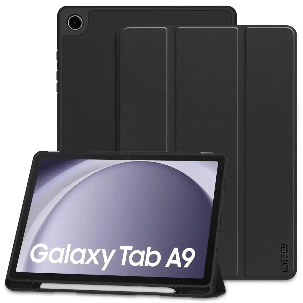 Tech-Protect SC Pen planšetdatora maciņš Galaxy Tab A9 melns