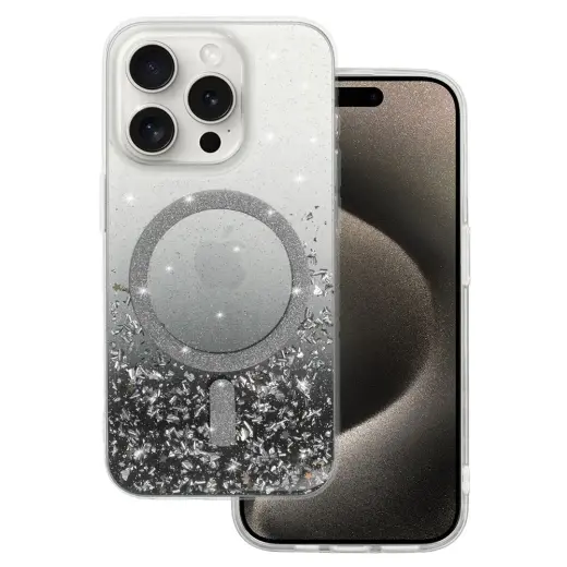 Tel Protect Moonlite telefono dėklas su MagSafe palaikymu iPhone 12 juodas skaidrus