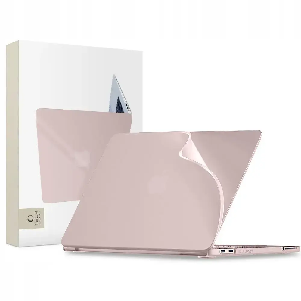 Tech-Protect Softshell kietas dėklas MacBook Neo 13 (2026) kompiuteriui rožinis