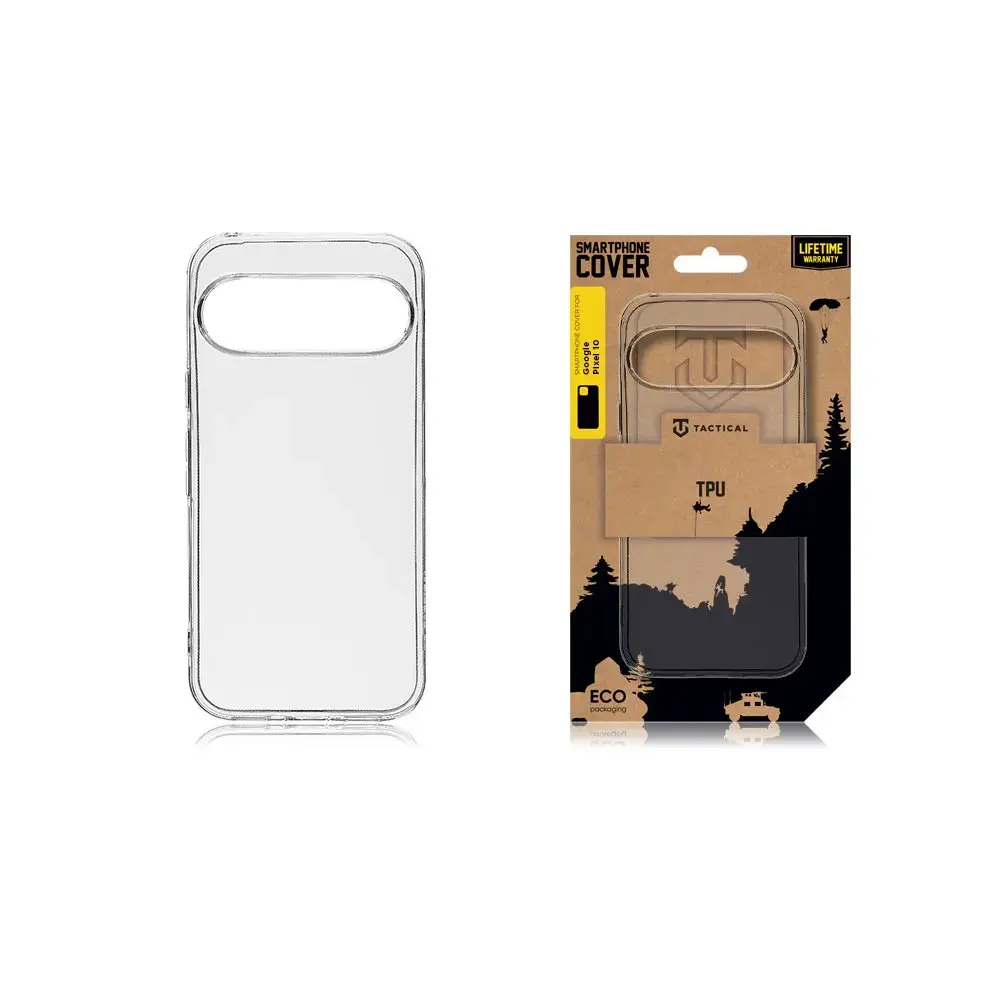 Taktiskais TPU maciņš Google Pixel 10 Caurspīdīgs
