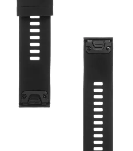 Tactical 426 išmaniojo laikrodžio dirželis Garmin Fenix 5/6 QuickFit (22 mm) | silikoninis | juodas