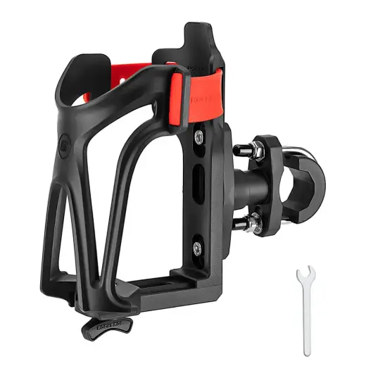 Rockbros 31210029 Motorcycle Bottle Holder - Black and Red