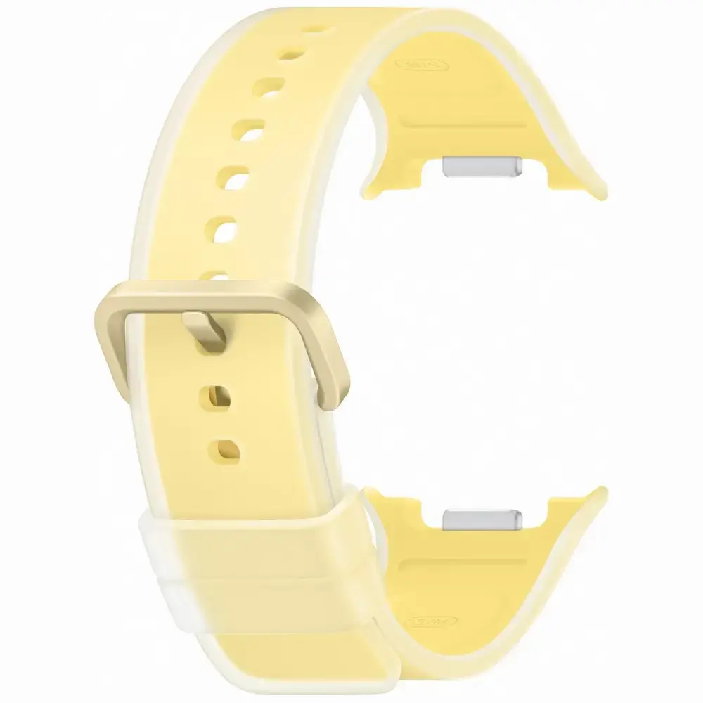 Samsung Misty viedpulksteņa siksniņa priekš Galaxy Watch 9 S/M | silikons | dzeltena