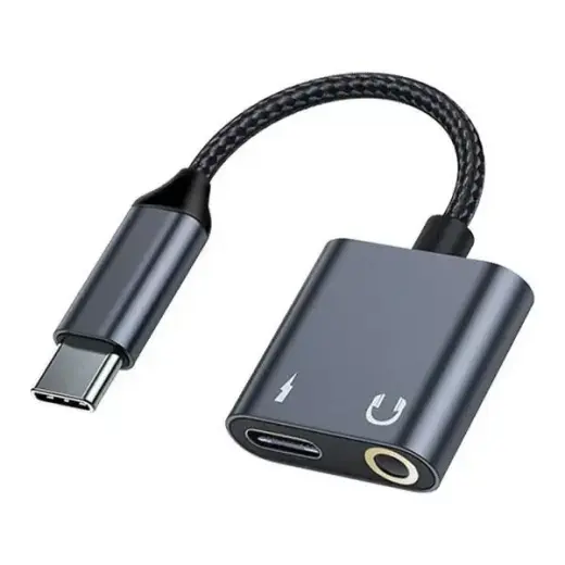 Beline BLNAA01 adapter | USB-C kuni USB-C, 3.5mm | must