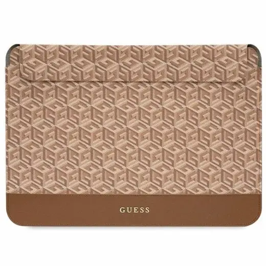 Guess GCube Stripes portatīvā datora maciņš 14" brūns