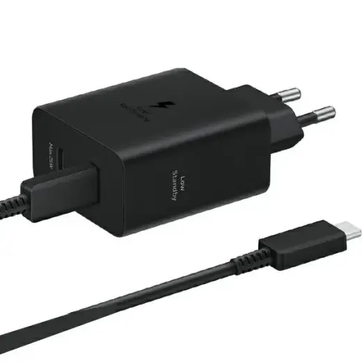 Samsung EP-T5020XBEGEU tīkla lādētājs | 50W | PD | USB-C | USB-C uz USB-C vads komplektā | melns