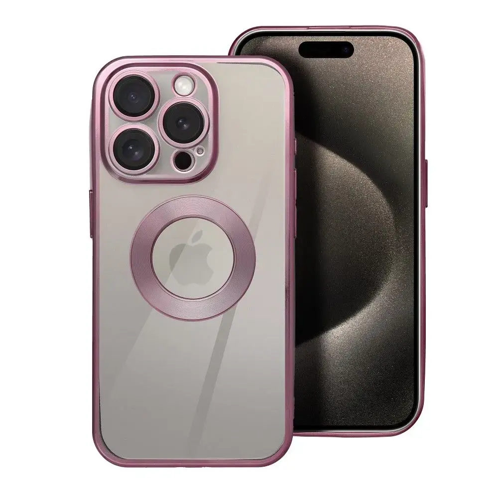 GLAM telefono dėklas iPhone 17 Pro Max rožinis