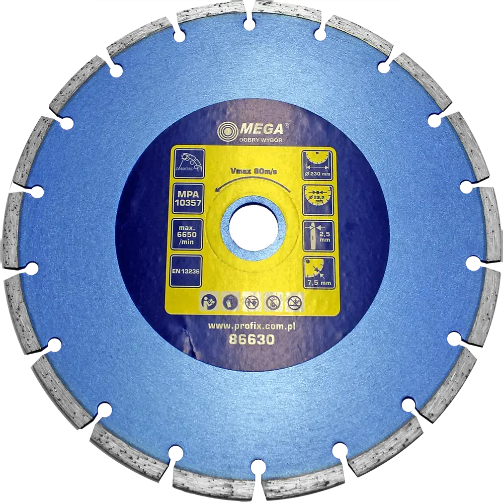 Dimanta disks BSG 230x22mm betonam Mega
