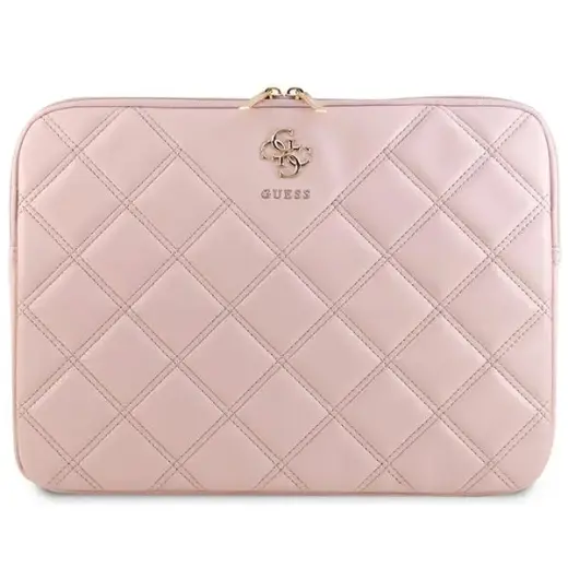Guess Sleeve GUCS14ZPSQSSGP 14" różowy|pink Quilted 4G