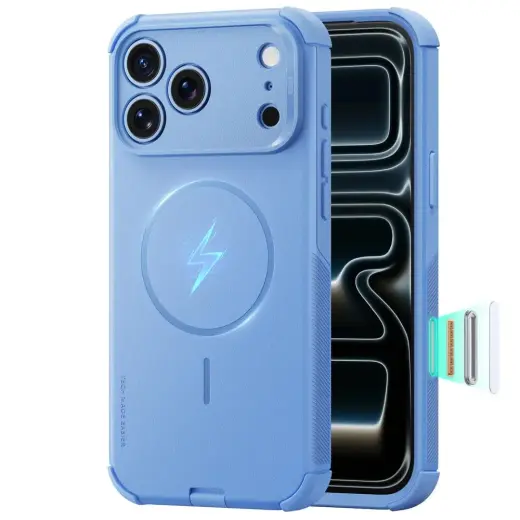 ESR Cyber Tough чехол с поддержкой MagSafe для телефона iPhone 17 Pro Max | iPhone 18 Pro Max синий
