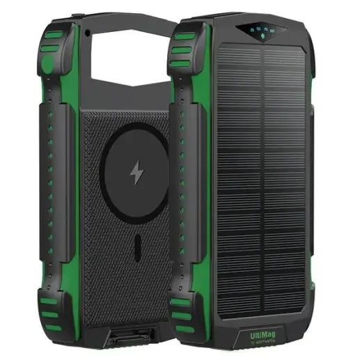 4smarts Solarny TitanPack Rugged UltiMag external battery (powerbank) | 20000 mAh | green