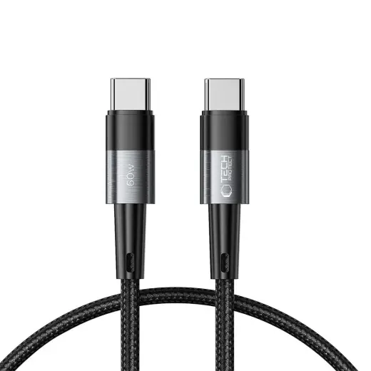 Tech-Protect UltraBoost data transfer and charging cable | USB-C to USB-C | 60W | 0.25m | gray