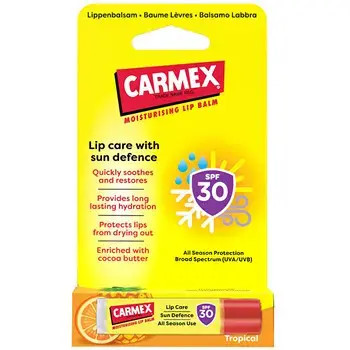 Carmex Sun Defense Tropical Lip Balm SPF 30 - Balzám na rty 4.2g