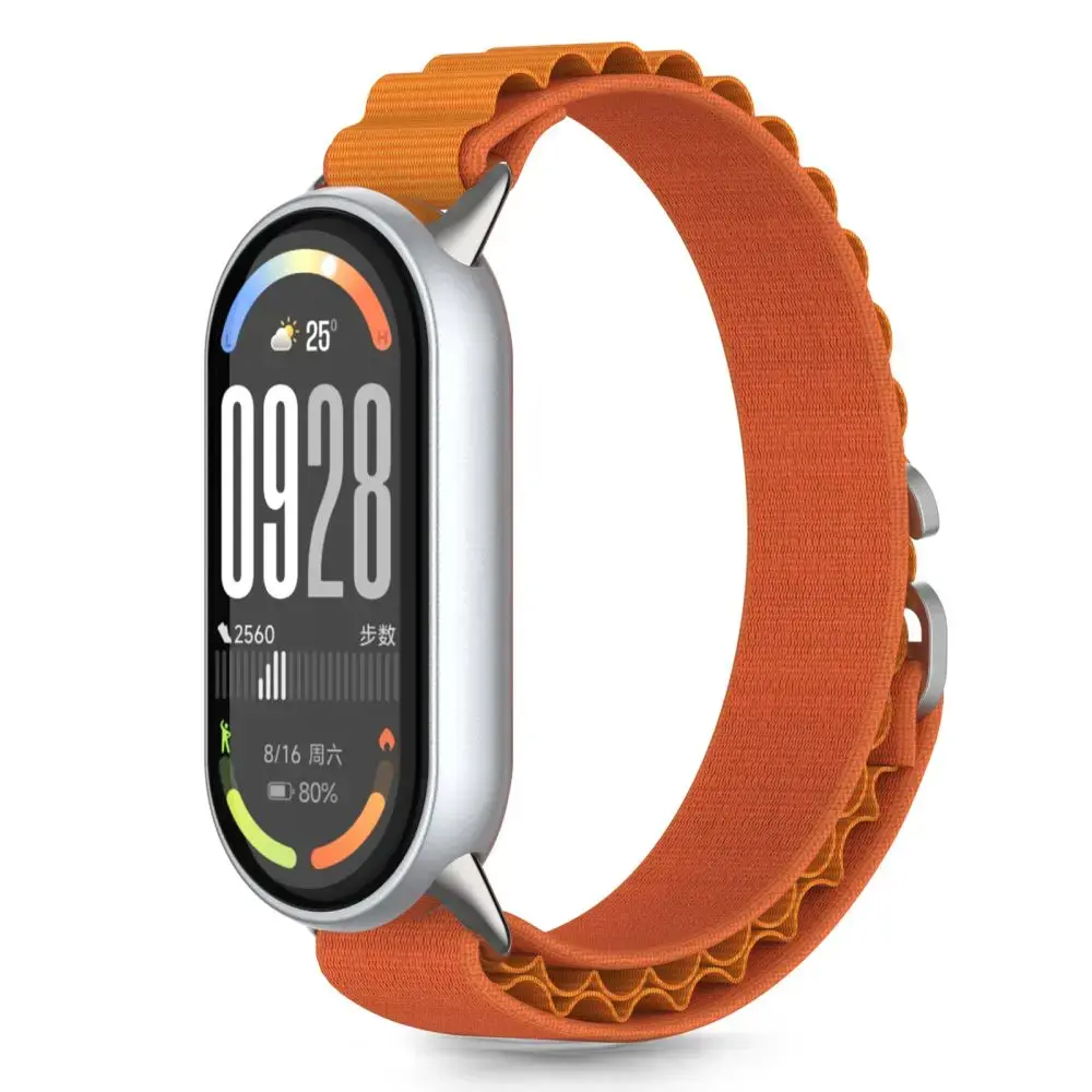 Tech-Protect Nylon Pro nutikella rihm Xiaomi Mi Band 8/9/10 jaoks | nailonist | oranž