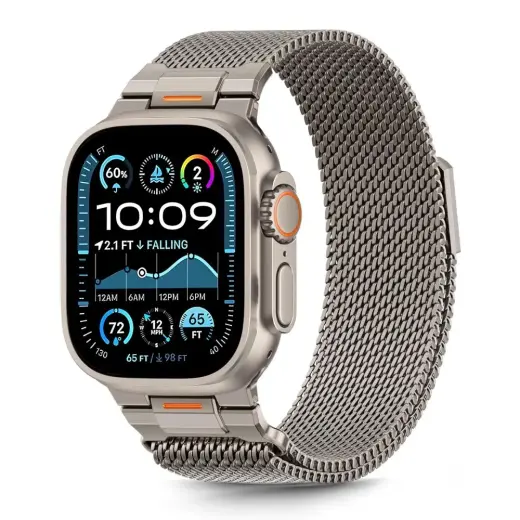Tech-Protect Milano Vanguard nutikella rihm Apple Watch 8/9/10/11/SE/Ultra (44/45/46/49 mm) jaoks | roostevaba teras | hall
