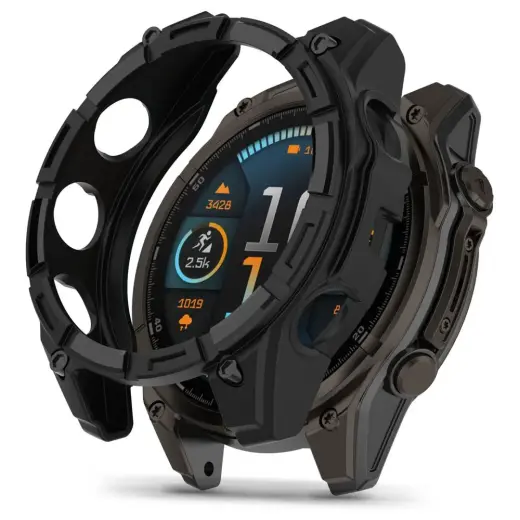 Tech-Protect Defense Air viedpulksteņa maciņš (apvalks) priekš Garmin Fenix 8 (47 mm) | melns