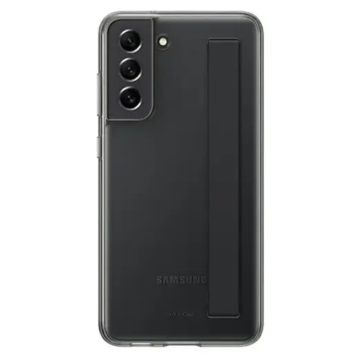 EF-XG990CBE Samsung Clear Strap Cover for Galaxy S21 FE Dark Gray