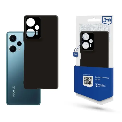 3MK Matt telefoni ümbris Poco F5 must