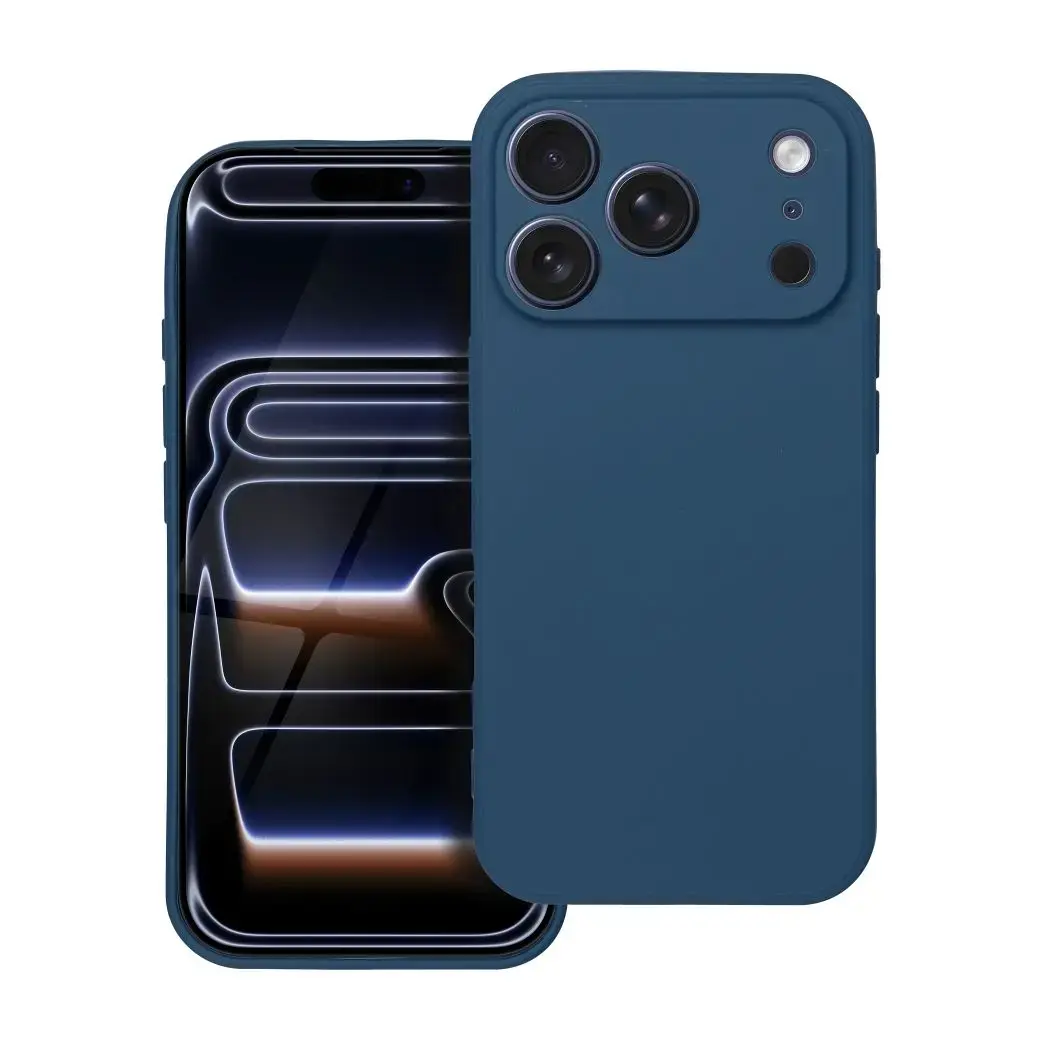 Soft telefono dėklas iPhone 17 Pro tamsiai mėlynas