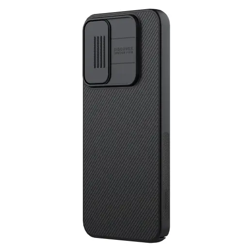 Nillkin CamShield telefoni ümbris Samsung Galaxy A15 5G (A156) must (kaamera kaitsega)