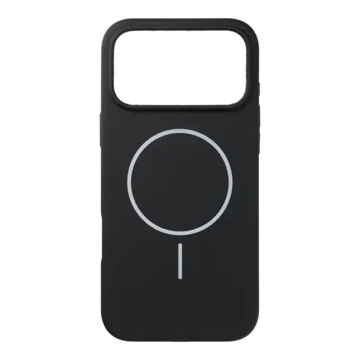 Silicone 2mm (camera protection) maciņš ar MagSafe atbalstu telefonam iPhone 18 Pro Max | iPhone 17 Pro Max melns