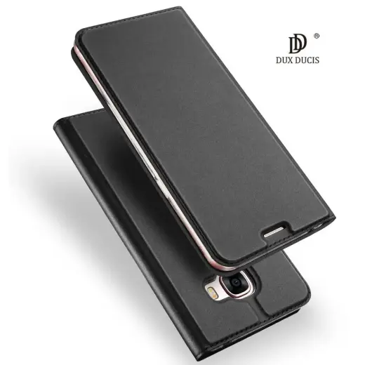 Dux Ducis Premium Magnet Case Grāmatveida Maks Telefonam Samsung G988 Galaxy S20 Ultra Melns