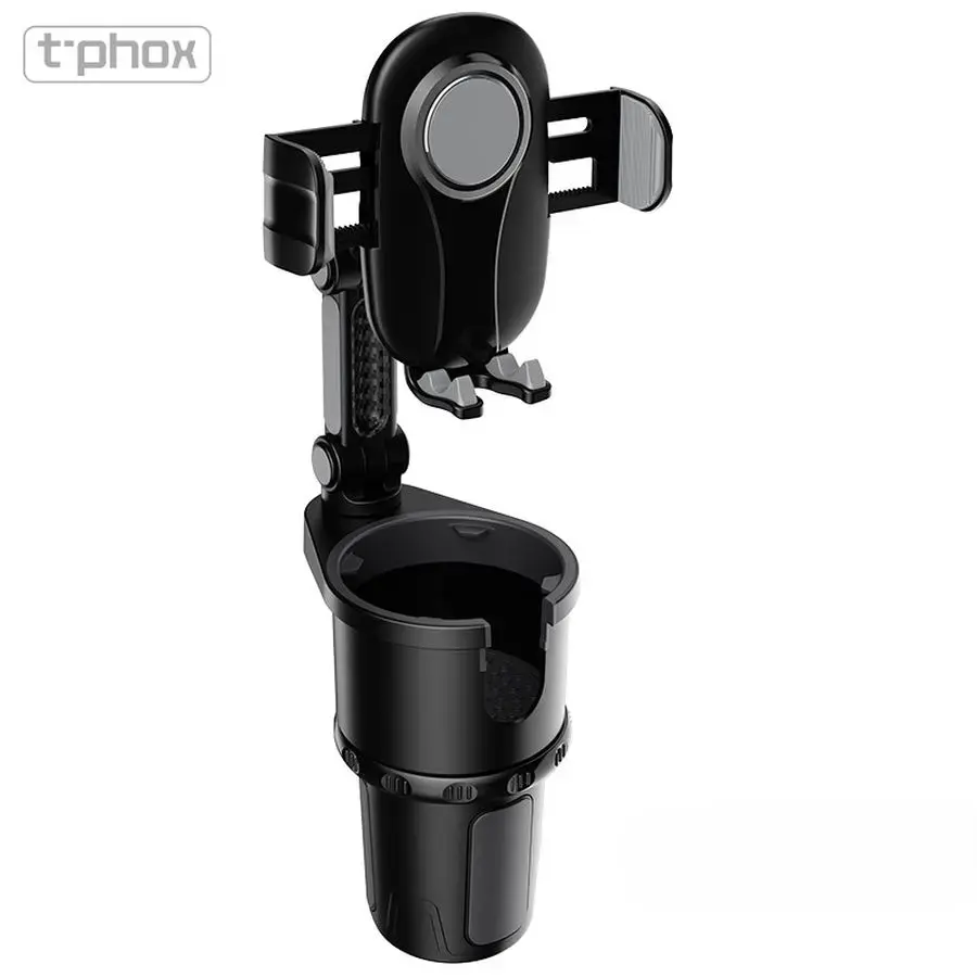 T-Phox TH-07 auto telefonihoidik topsihoidikusse must