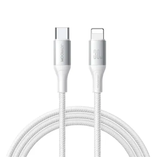 Joyroom S-A28 Flash Series datu pārraides un uzlādes vads | USB-C uz Lightning | 30W | 2m | balts