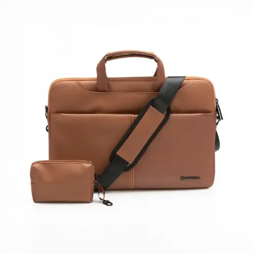 Forcell F-Protect Urban Style nešiojamojo kompiuterio krepšys 15.6" rudas