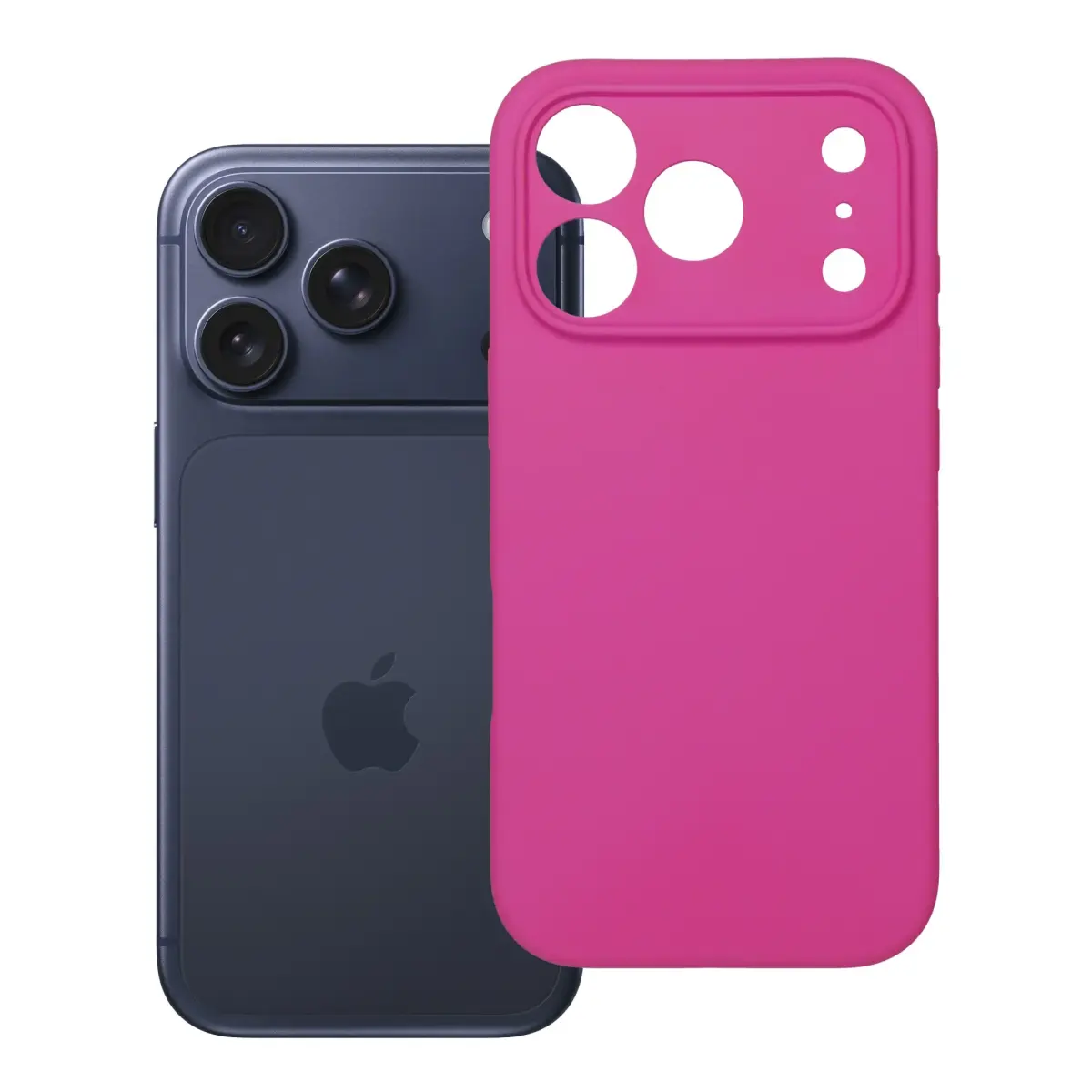 Silicone 2mm telefoni ümbris kaamera kaitsega iPhone 18 Pro | iPhone 17 Pro roosa