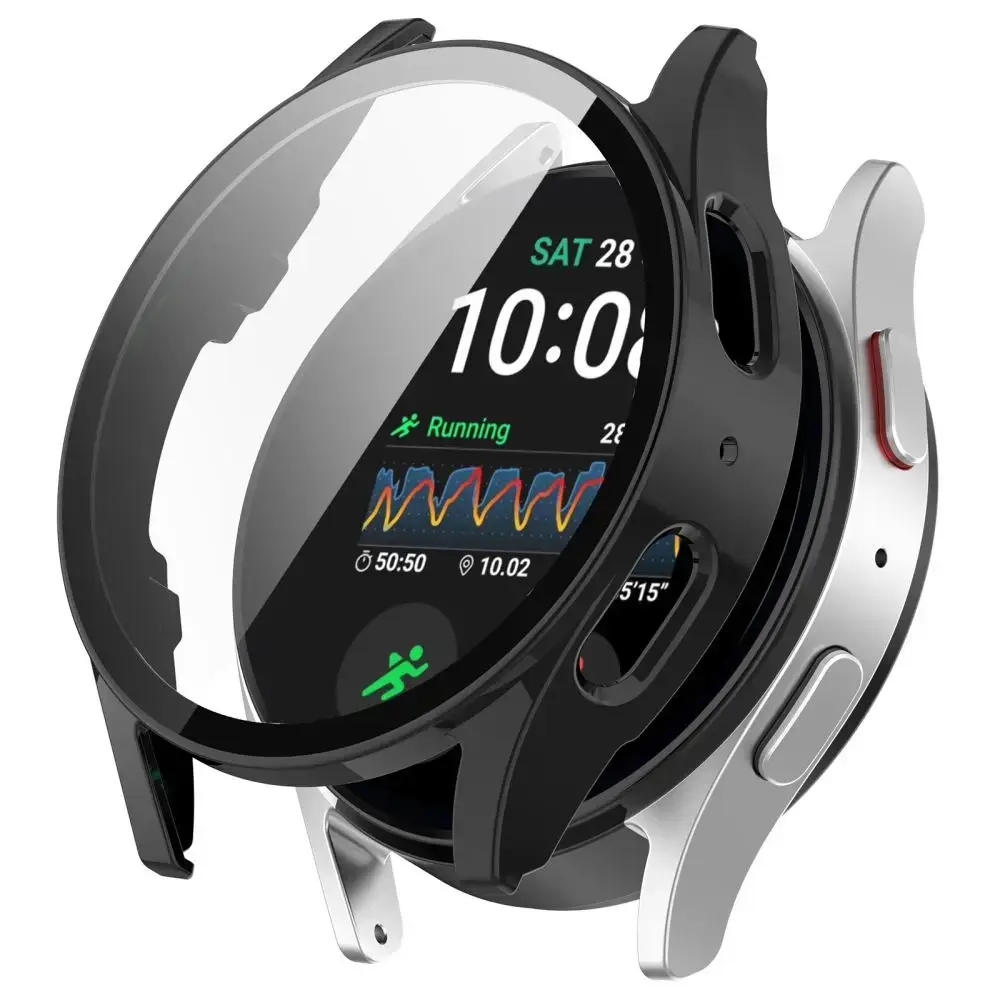 Tech-Protect Defense360 viedpulksteņa maciņš (apvalks) priekš Samsung Galaxy Watch 4/5/FE (40 mm) | ar iebūvētu stiklu | melns