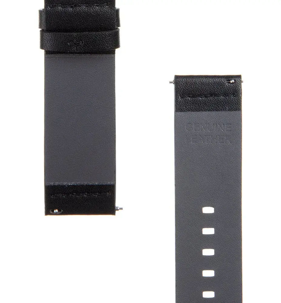 Tactical 307 universalus išmaniojo laikrodžio dirželis (22 mm) | odinis | juodas