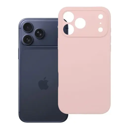 Silicone 2mm (kameras aizsardzība) maciņš ar MagSafe atbalstu telefonam iPhone 18 Pro Max | iPhone 17 Pro Max rozā