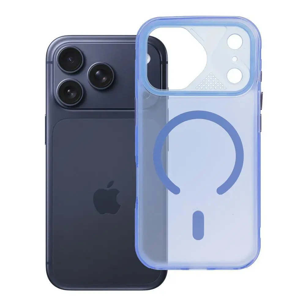 Aurora telefono dėklas su MagSafe palaikymu iPhone 17 Pro mėlynas