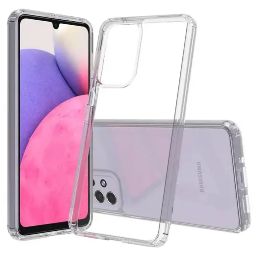 Fusion Ultra 0.3mm Silicone telefono dėklas Samsung Galaxy A33 5G (A336) skaidrus