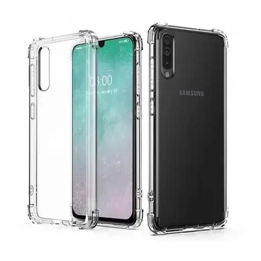 Fusion Anti Shock 1.5 mm telefono dėklas Samsung Galaxy A50 4G (A505) | A30s (A307) | A50s (A507) skaidrus