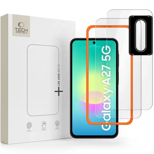 Tech-Protect Easy Set+ karastatud kaitseklaas telefonile Samsung Galaxy A27 5G (A276) (3 tk.)