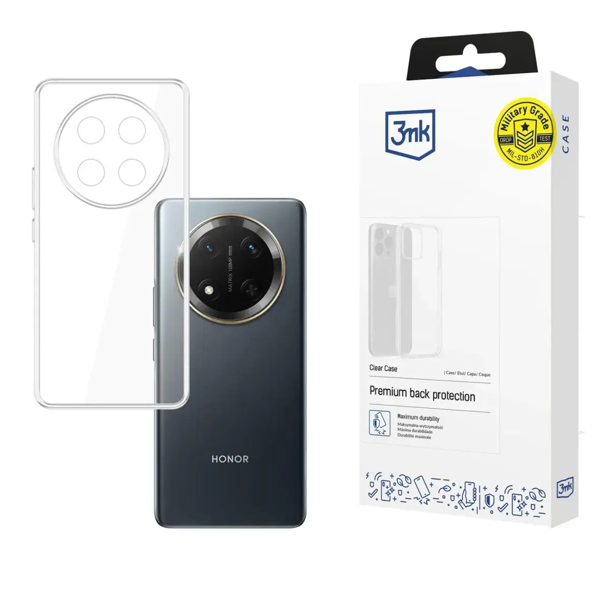 3MK Clear telefono dėklas Honor Magic7 Lite skaidrus