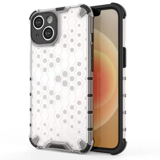 Honeycomb armored hybrid maciņš telefonam iPhone 14 caurspīdīgs