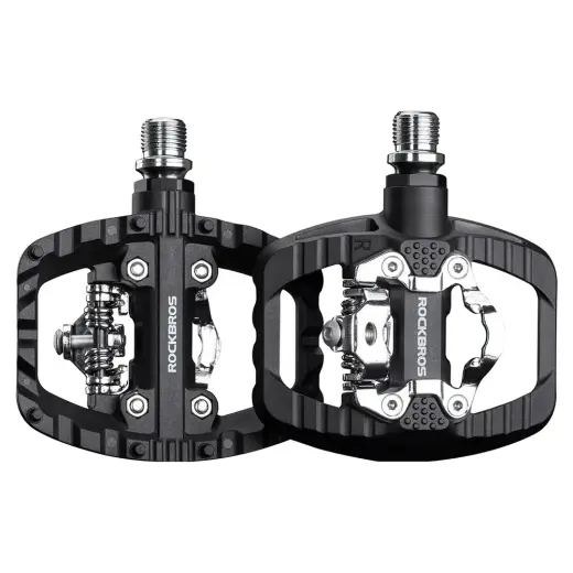 Rockbros PD303 Half-Lock Platform Bicycle Pedals - Black